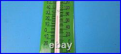 Vintage Texaco Gasoline Sign Service Gas Pump Ad Sign on Porcelain Thermometer