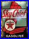 Vintage_Texaco_Gasoline_Sky_Chief_Porcelain_Metal_Sign_USA_Oil_Gas_Pump_Plate_01_zc