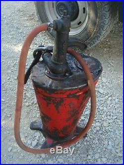 Vintage Texaco Grease Oil Gun Greaser Antique Gas Pump Sign Lubster Oiler