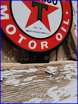Vintage Texaco Lubester Sign Motor Oil Gas Station Service Pump Topper Texas USA Vintage Texaco Lubester Sign Motor Oil Gas Station Service Pump Topper Texas USA