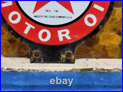 Vintage Texaco Lubester Sign Motor Oil Gas Station Service Pump Topper Texas USA Vintage Texaco Lubester Sign Motor Oil Gas Station Service Pump Topper Texas USA