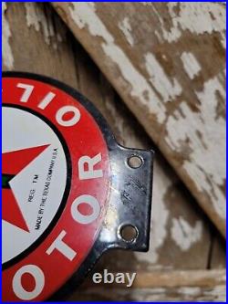 Vintage Texaco Lubester Sign Motor Oil Gas Station Service Pump Topper Texas USA Vintage Texaco Lubester Sign Motor Oil Gas Station Service Pump Topper Texas USA