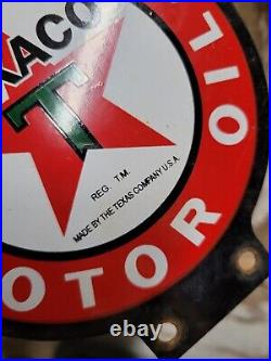 Vintage Texaco Lubester Sign Motor Oil Gas Station Service Pump Topper Texas USA Vintage Texaco Lubester Sign Motor Oil Gas Station Service Pump Topper Texas USA