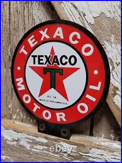 Vintage Texaco Lubester Sign Motor Oil Gas Station Service Pump Topper Texas USA Vintage Texaco Lubester Sign Motor Oil Gas Station Service Pump Topper Texas USA