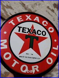 Vintage Texaco Lubester Sign Motor Oil Gas Station Service Pump Topper Texas USA Vintage Texaco Lubester Sign Motor Oil Gas Station Service Pump Topper Texas USA