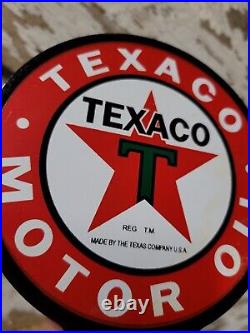Vintage Texaco Lubester Sign Motor Oil Gas Station Service Pump Topper Texas USA Vintage Texaco Lubester Sign Motor Oil Gas Station Service Pump Topper Texas USA
