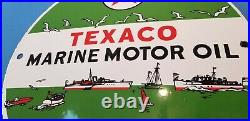 Vintage Texaco Marine Porcelain Gas Motor Service Station Pump Plate Sign Vintage Texaco Marine Porcelain Gas Motor Service Station Pump Plate Sign