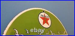Vintage Texaco Marine Porcelain Gas Motor Service Station Pump Plate Sign Vintage Texaco Marine Porcelain Gas Motor Service Station Pump Plate Sign