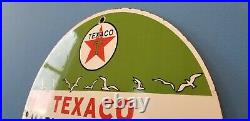 Vintage Texaco Marine Porcelain Gas Motor Service Station Pump Plate Sign Vintage Texaco Marine Porcelain Gas Motor Service Station Pump Plate Sign