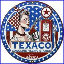 Vintage Texaco Motor Oil Porcelain Sign Texas Gasoline Gas Station Pump Plate Vintage Texaco Motor Oil Porcelain Sign Texas Gasoline Gas Station Pump Plate