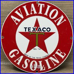Vintage Texaco Motor Oil Porcelain Sign Texas Gasoline Gas Station Pump Plate