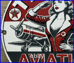 Vintage Texaco Motor Oil Porcelain Sign Texas Gasoline Gas Station Pump Plate