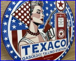 Vintage Texaco Motor Oil Porcelain Sign Texas Gasoline Gas Station Pump Plate Vintage Texaco Motor Oil Porcelain Sign Texas Gasoline Gas Station Pump Plate