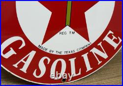 Vintage Texaco Motor Oil Porcelain Sign Texas Gasoline Gas Station Pump Plate Vintage Texaco Motor Oil Porcelain Sign Texas Gasoline Gas Station Pump Plate