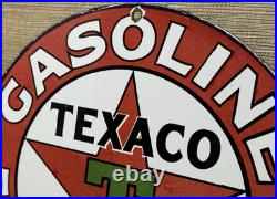 Vintage Texaco Motor Oil Porcelain Sign Texas Gasoline Gas Station Pump Plate Vintage Texaco Motor Oil Porcelain Sign Texas Gasoline Gas Station Pump Plate