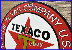 Vintage Texaco Motor Oil Porcelain Sign Texas Gasoline Gas Station Pump Plate Vintage Texaco Motor Oil Porcelain Sign Texas Gasoline Gas Station Pump Plate