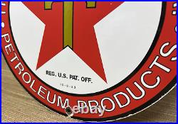 Vintage Texaco Motor Oil Porcelain Sign Texas Gasoline Gas Station Pump Plate Vintage Texaco Motor Oil Porcelain Sign Texas Gasoline Gas Station Pump Plate