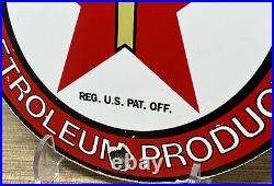 Vintage Texaco Motor Oil Porcelain Sign Texas Gasoline Gas Station Pump Plate Vintage Texaco Motor Oil Porcelain Sign Texas Gasoline Gas Station Pump Plate