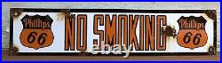 Vintage Texaco No Smoking 23 Porcelain Sign Texas Oil Gas Pump Petroliana