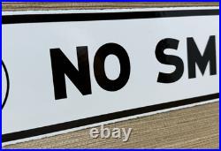 Vintage Texaco No Smoking Porcelain Sign Texas Gasoline Gas Station Pump Plate
