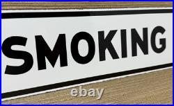 Vintage Texaco No Smoking Porcelain Sign Texas Gasoline Gas Station Pump Plate