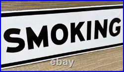 Vintage Texaco No Smoking Porcelain Sign Texas Gasoline Gas Station Pump Plate