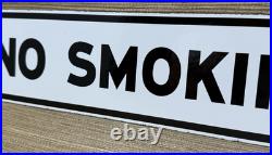 Vintage Texaco No Smoking Porcelain Sign Texas Gasoline Gas Station Pump Plate