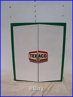 Vintage Texaco Parts Cabinet Antique Gas Pump Sign