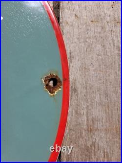 Vintage Texaco Porcelain Sign 1962 Old Filling Station Oil Gas Pump Plate Man 12