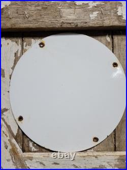 Vintage Texaco Porcelain Sign 1962 Old Filling Station Oil Gas Pump Plate Man 12