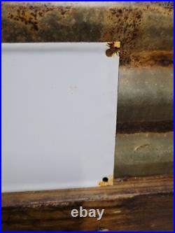 Vintage Texaco Porcelain Sign Gas Pump Plate Gasoline Motor Oil Fuel Company