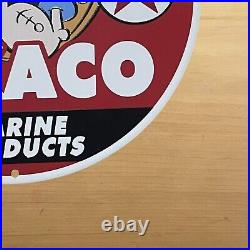 Vintage Texaco Porcelain Sign Marine Products Gas Oil Service Station Pump Plate Vintage Texaco Porcelain Sign Marine Products Gas Oil Service Station Pump Plate