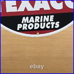 Vintage Texaco Porcelain Sign Marine Products Gas Oil Service Station Pump Plate Vintage Texaco Porcelain Sign Marine Products Gas Oil Service Station Pump Plate
