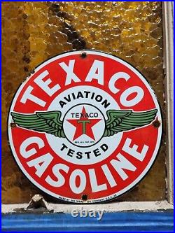 Vintage Texaco Porcelain Sign Motor Oil Fuel Station Old Service Gas Pump Plate Vintage Texaco Porcelain Sign Motor Oil Fuel Station Old Service Gas Pump Plate