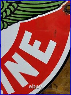Vintage Texaco Porcelain Sign Motor Oil Fuel Station Old Service Gas Pump Plate Vintage Texaco Porcelain Sign Motor Oil Fuel Station Old Service Gas Pump Plate