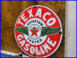 Vintage Texaco Porcelain Sign Motor Oil Fuel Station Old Service Gas Pump Plate Vintage Texaco Porcelain Sign Motor Oil Fuel Station Old Service Gas Pump Plate