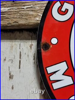 Vintage Texaco Porcelain Sign Motor Oil Gasoline Station Old Service Pump Plate