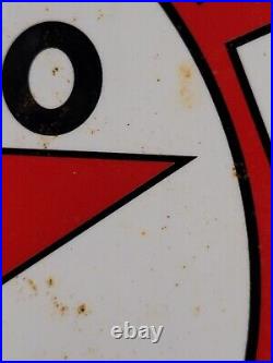 Vintage Texaco Porcelain Sign Motor Oil Gasoline Station Old Service Pump Plate Vintage Texaco Porcelain Sign Motor Oil Gasoline Station Old Service Pump Plate