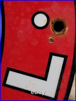 Vintage Texaco Porcelain Sign Motor Oil Gasoline Station Old Service Pump Plate Vintage Texaco Porcelain Sign Motor Oil Gasoline Station Old Service Pump Plate