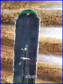 Vintage Texaco Porcelain Sign Old 12 Thermometer Motor Oil Gas Pump Station