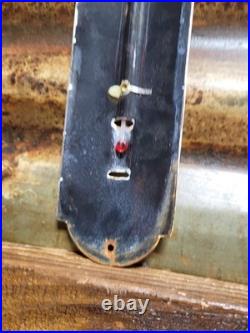 Vintage Texaco Porcelain Sign Old 12 Thermometer Motor Oil Gas Pump Station