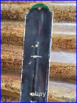 Vintage Texaco Porcelain Sign Old 12 Thermometer Motor Oil Gas Pump Station