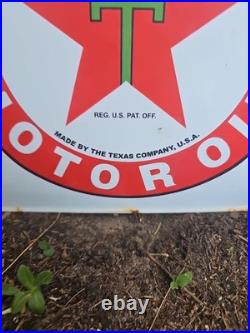 Vintage Texaco Porcelain Sign Old Motor Oil Gas Pump Plate Service 12x 12 Sign Vintage Texaco Porcelain Sign Old Motor Oil Gas Pump Plate Service 12x 12 Sign