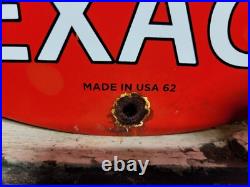 Vintage Texaco Porcelain Sign Rare 1962 Old Filling Station Oil Gas Pump Plate Vintage Texaco Porcelain Sign Rare 1962 Old Filling Station Oil Gas Pump Plate