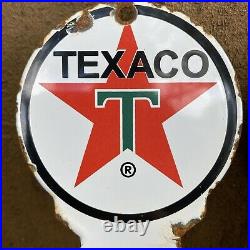 Vintage Texaco Restroom Key Fob Holder Porcelain Sign Oil Gas Pump Petroliana