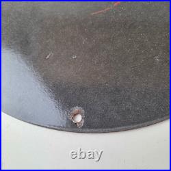 Vintage Texaco Route 66 Pin Up Porcelain Sign Chevy Gas Station Sign