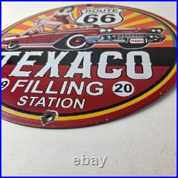 Vintage Texaco Route 66 Pin Up Porcelain Sign Chevy Gas Station Sign Vintage Texaco Route 66 Pin Up Porcelain Sign Chevy Gas Station Sign