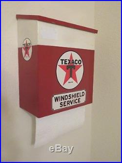 Vintage Texaco Service Station Gas Pump Windshield Service Box