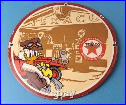 Vintage Texaco Sign Disney Duck Gasoline Service Gas Pump Porcelain Sign Vintage Texaco Sign Disney Duck Gasoline Service Gas Pump Porcelain Sign