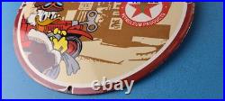 Vintage Texaco Sign Disney Duck Gasoline Service Gas Pump Porcelain Sign Vintage Texaco Sign Disney Duck Gasoline Service Gas Pump Porcelain Sign